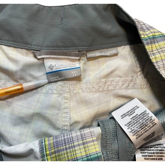 Columbia Swim Trunks Mens Size 32 Plaid Board Shorts Bathing Suit Swim Beach - Picture 2 of 12